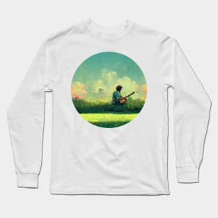 Strumming in the grass Long Sleeve T-Shirt